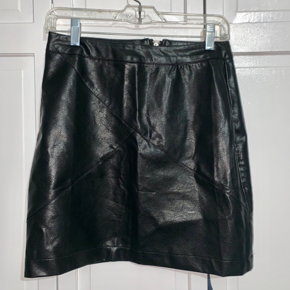 Faux Leather Skirt